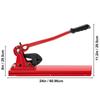 24\" Bench Type Hand Swager, Cutting Capacity 3/8\" Bolt Cutter Bench Type, Hardness 35-45HRC Crimping Tool Bench Wire Rope Cable, Red Swaging Machine