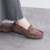 HIMIKO / Fluffy Moccasins / 641319D Brown 225