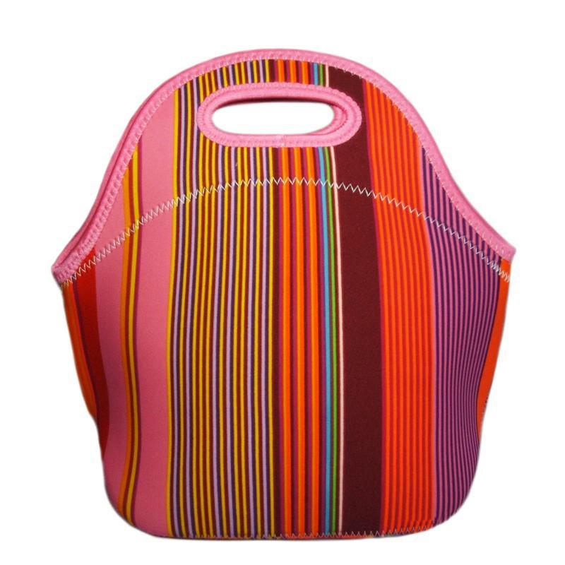 Neoprene Portable Lunch Bag Thermal Insulated Bento Box Tote Cooler Pouch Dinner Container Picnic Kid School Food Storage Bags