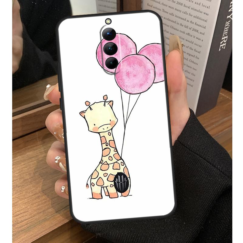 Cute Cartoon Animal Giraffe Case For Nubia Red Magic 8S 9S Pro Plus 6S 7S 6 7 Pro 6R 5G RedMagic 9 8 10 Pro Plus Coque