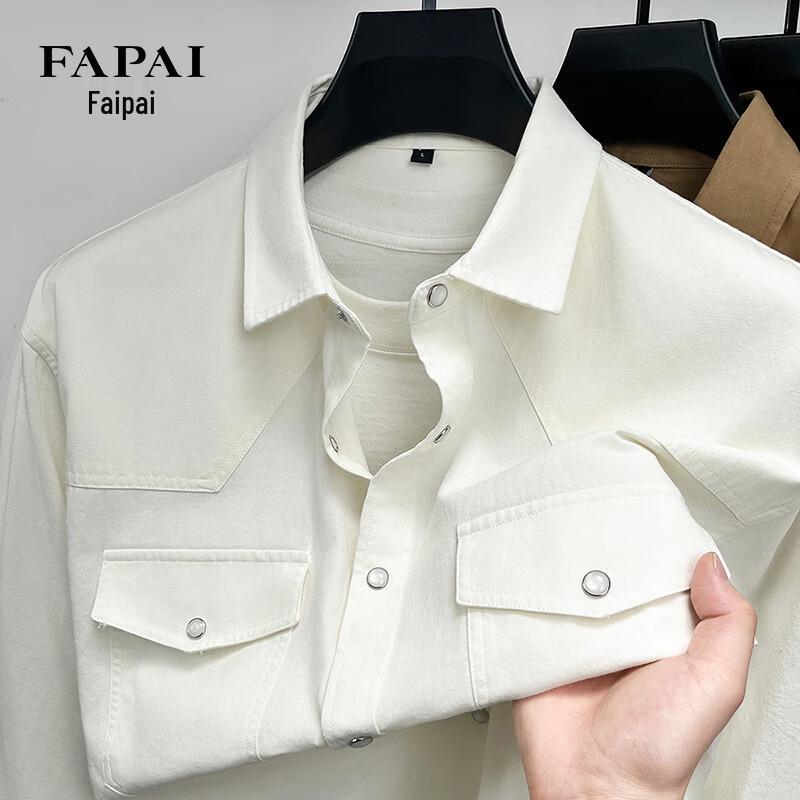 FAPAI Men s Pure Cotton Long-Sleeve Shirt XL