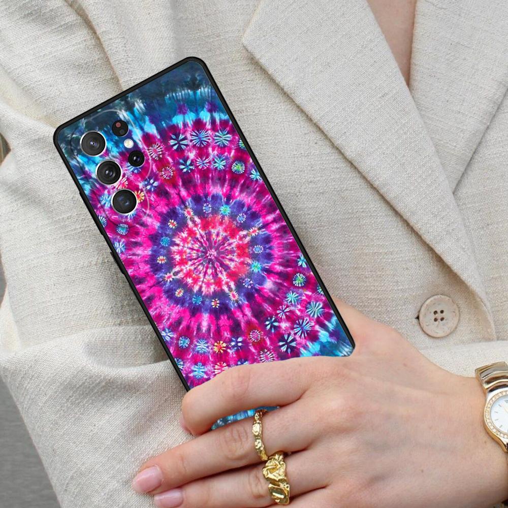Trippy Tie Dye Hippie Art Cell Phone Case for Samsung Galaxy S26 Ultra S25 S24 S23 S22 S21 S20 Note10 Cover