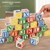 Number Letter Wooden Blocks Kids Large Size Preschool Education Toy Learn Early