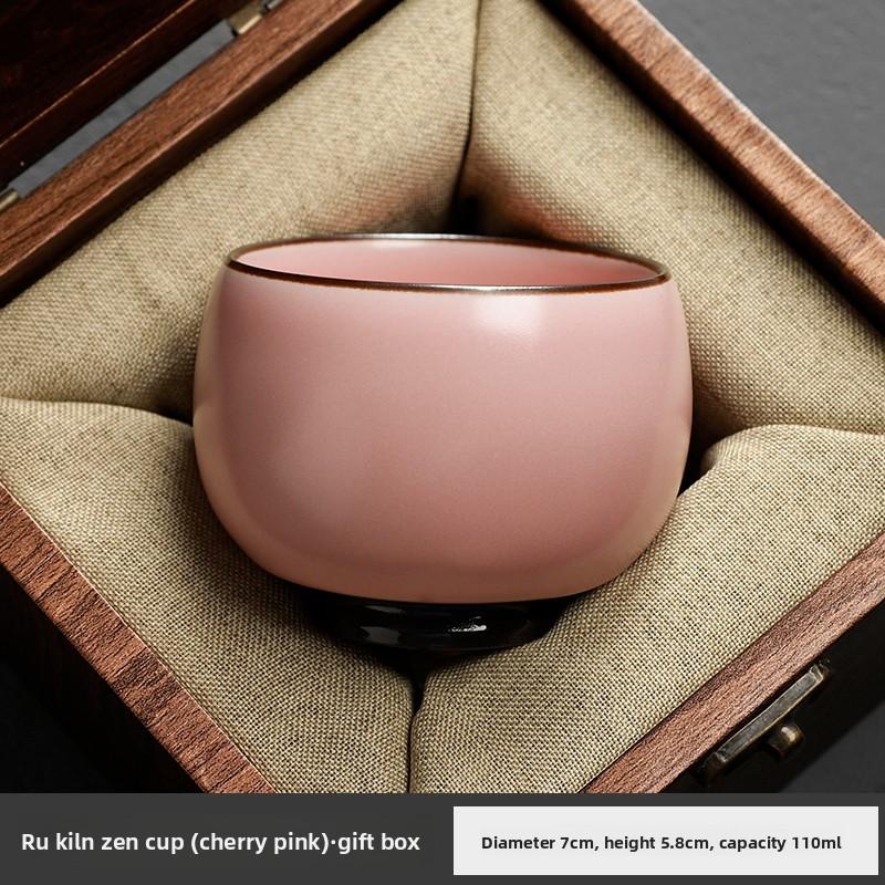 

Премиальный китайский набор для чая кунг-фу, чашка мастера для медитации дзен, подарок для пар, для него, для нее, фарфоровая чайная чашка, пиала для церемонии улунского чая 200ml