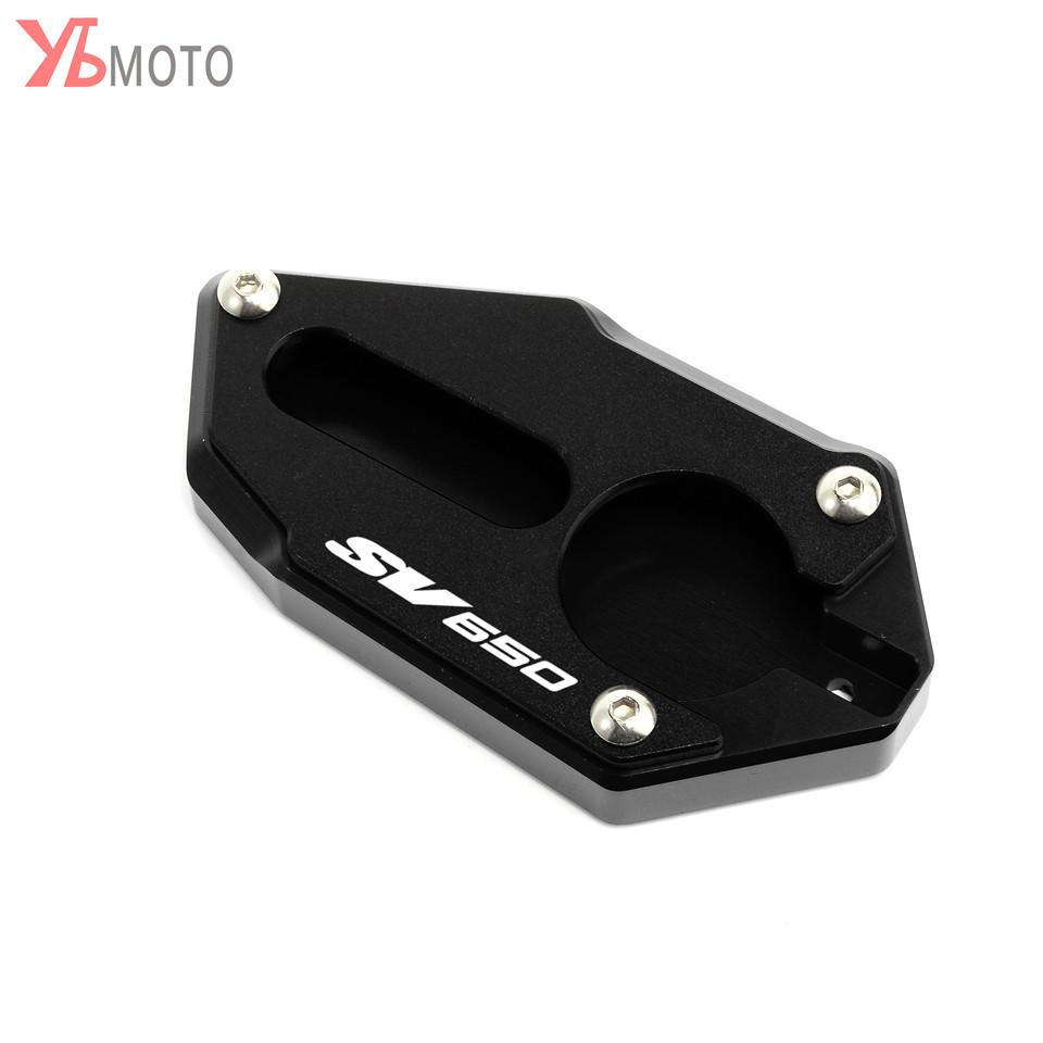 Motorcycle Kickstand Foot Side Stand Extension Pad Support Plate For SUZUKI SV650X 2018- SV650 SV 650