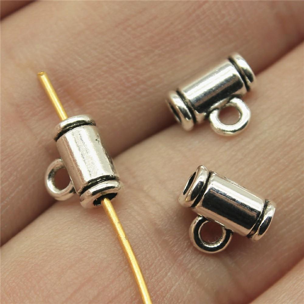 20pcs Charms Connector Bails Beads Antique Silver Color Bails Beads Charms Jewelry Findings DIY Bails Beads Connector