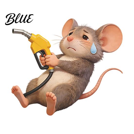 Mouse Car Sticker Fun Fuel Cap Sticker Cute Dog Cat Automotive Waterproof Self