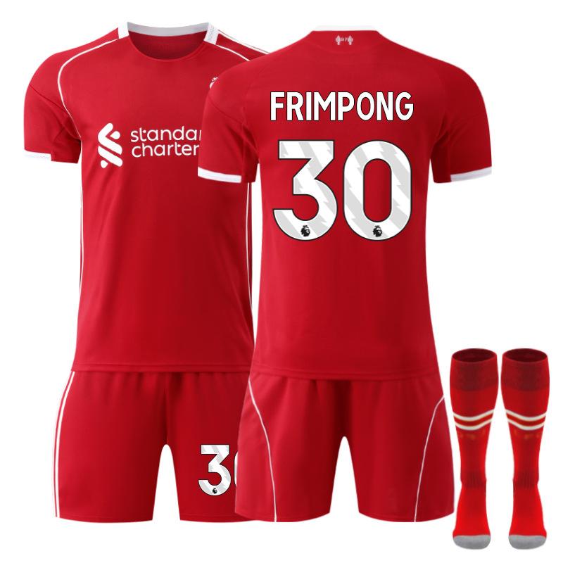 2 Liverpool domácí č.. 1 dres Salah Wirtz Isaac fotbalový dres sada pánská 2 Rota
