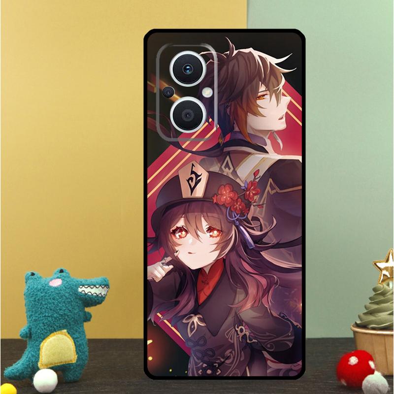 Genshin Impact Zhongli Hutao Case For OPPO Reno 15 13 10 11 14 Pro 12 F 13F 14F 15F 7 8 Lite OPPO Find X9 X8 X5 Pro Cover