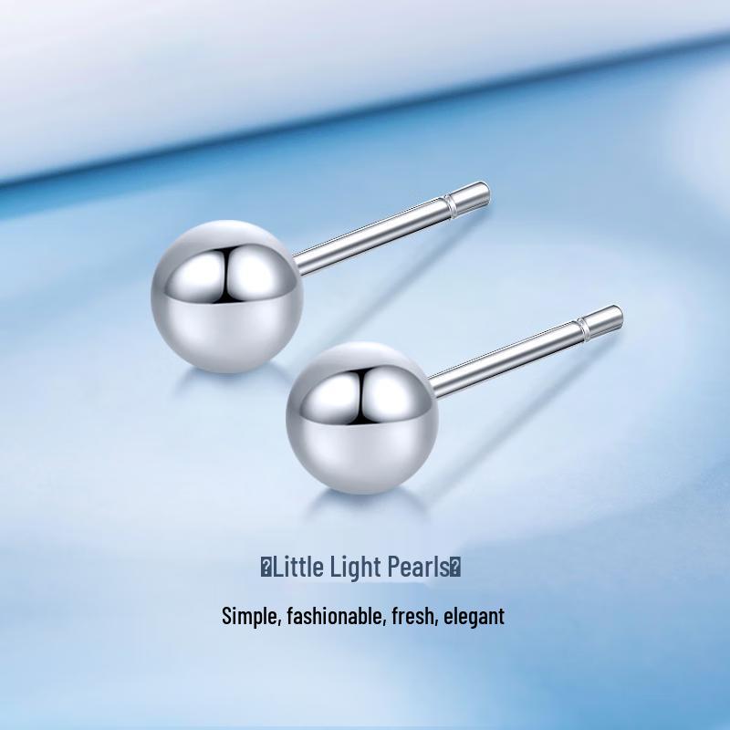 ALLOVES 999 Fine Silver Stud Earrings