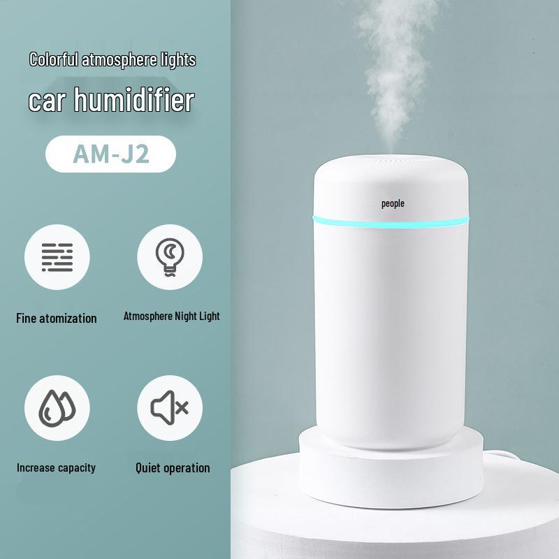 Smart Mini USB Mist Humidifier: Compact Large-Volume Aroma Diffuser for Home & Office