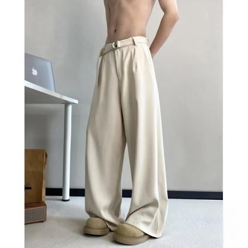 Lazy temperament simple new Harajuku fashion casual pants popular trends ins versatile literature and art