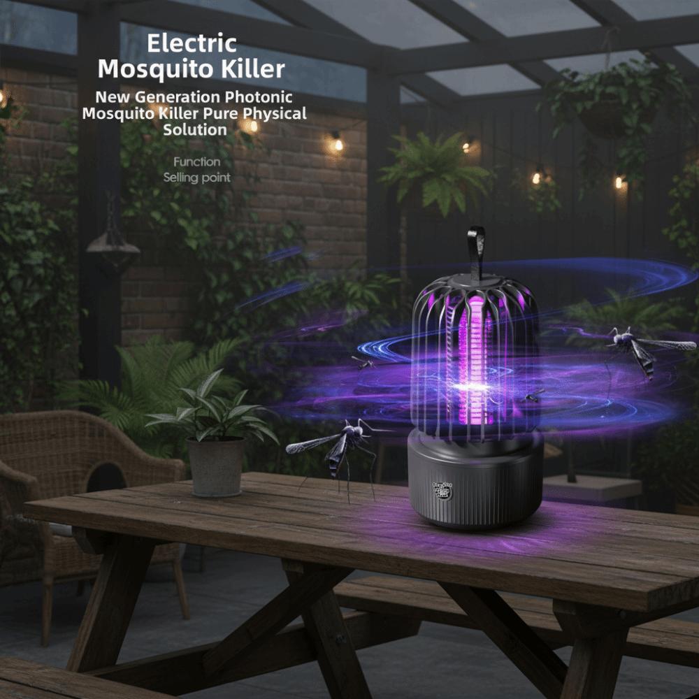 2 in 1 Electric Mosquito Lamp USB Charging Electric Shock Mosquito Killer Killer Lamp  Outdoor