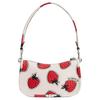 Coach Swinger 20 Strawberry Print Top Zip Closure Glove Tanned Leather Handheld Shoulder Bag Small Women handbags Chalk Multicolor CT881-LHCAH