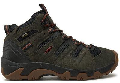 Keen Headout Mid Wp Trekking Shoes (1028306) Black Olive/fossil Orange