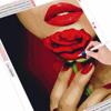 DIY Diamant Malerei Voll Platz Neue Ankunft Schwarz Rot Frau Strass Diamant Stickerei Rose Mosaik Verkauf Wand Kunst