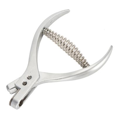 Pinza per punzonatura in acciaio inossidabile a forma di U, strumento manuale per il controllo dei biglietti