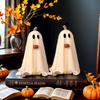 Soft Fabric Tabletop Decoration with Built-In Lights for a Spooky Home Office Fireplace and Ghost Pumpkin LED Halloween Decor
