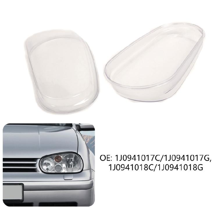 1 Pair Headlamp Cover Shell Automotive Accessories for Mk4 Golf 1J0941017C 1J0941017G Plastic Headlight Lenses