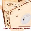 LED Wooden Christmas House Village Decorations Unfinished Wood Xmas House DIY Ornaments Christmas Table Centerpieces