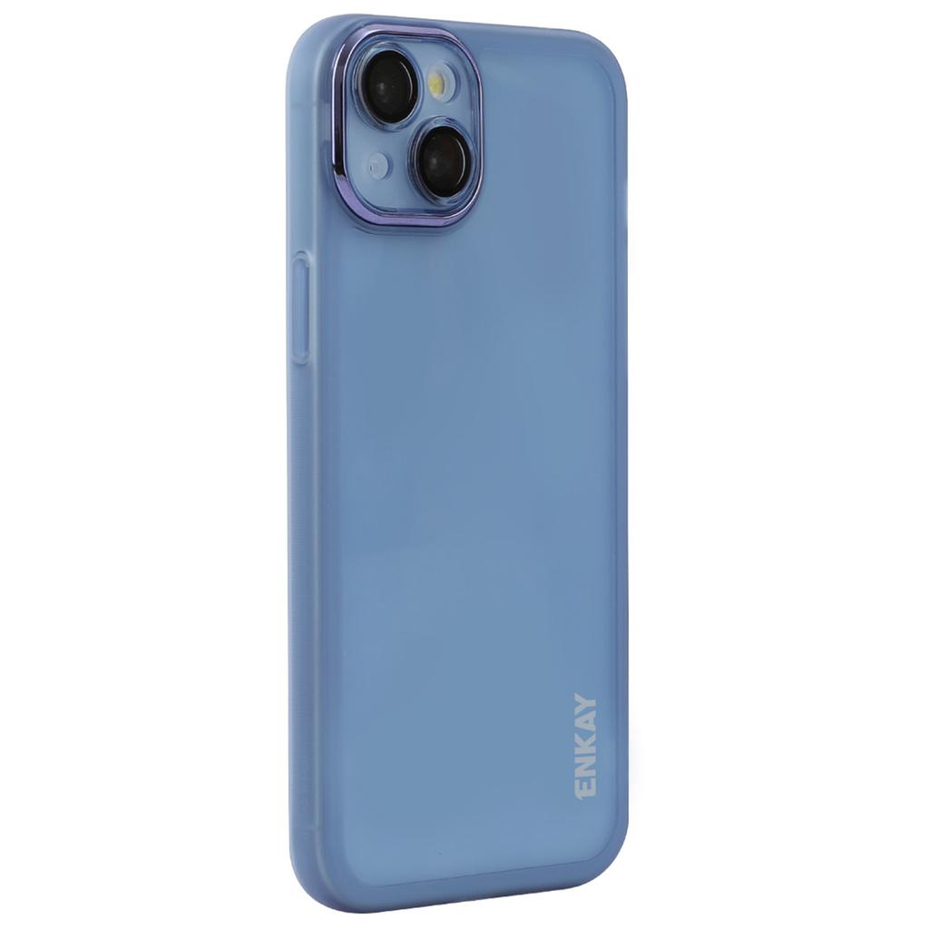 ENKAY HAT PRINCE For iPhone 14 Case Matte TPU Phone Cover with Lens Film