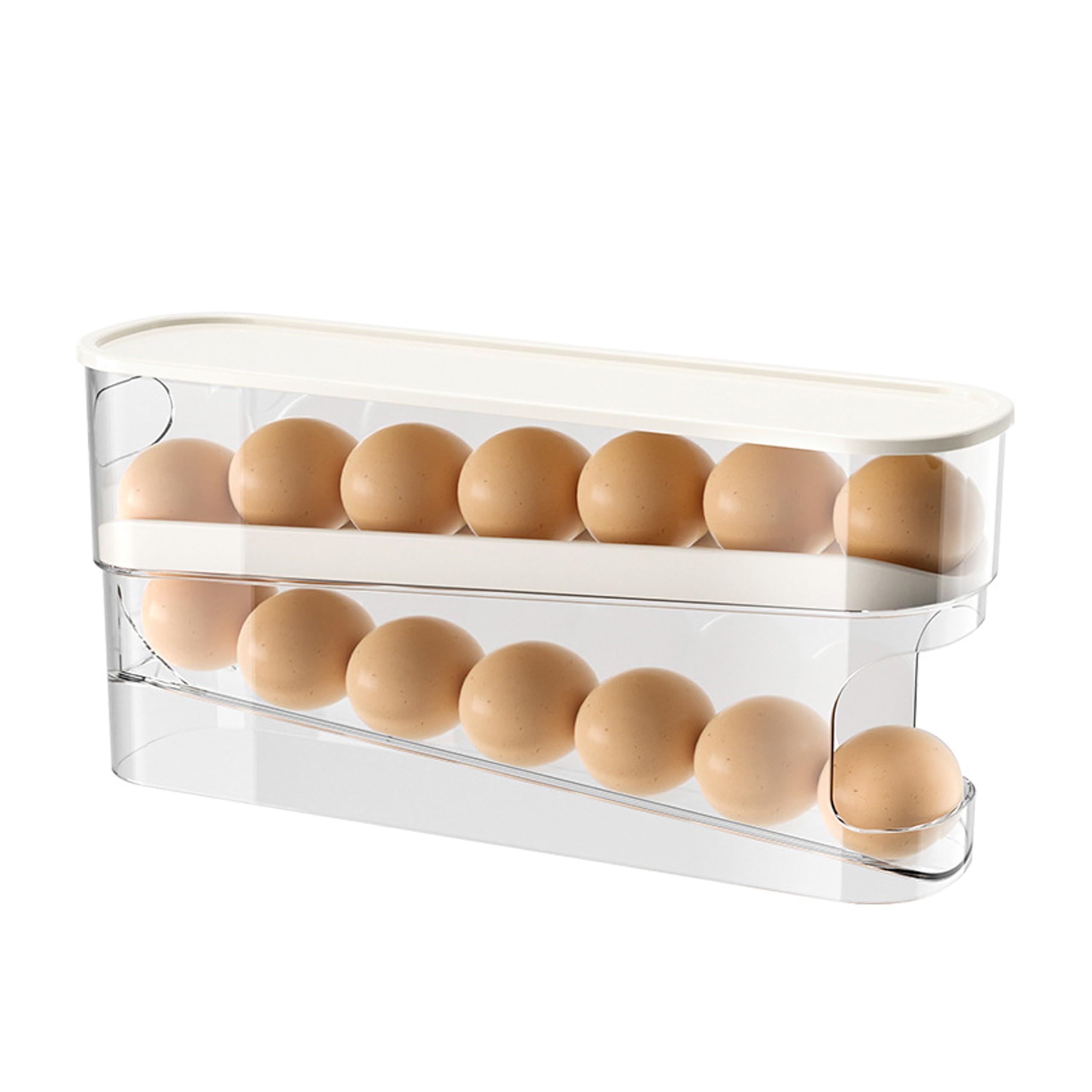 

JVILEX Egg Crate, Refrigerator Storage Case, Egg Holder, Egg Storage Organizer [Parallel Import]