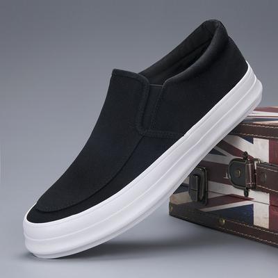 Men'S Shoes Trendy Shoes Breathable Canvas Shoes Casual Shoes One Pedal Lazy Shoes Thick Baseplate Shoes
