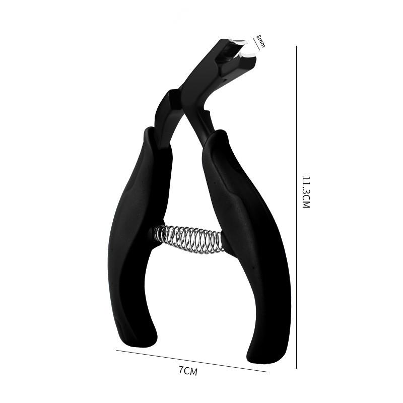 Curved Nail Clippers With Large Opening Three Times Anti-Splash Storage Nail Clippers For The Elderly Thick Toenails Heavy Duty чёрный