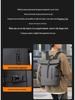 Men's Fashionable Roll-Up Backpack, Large Capacity Travel & Laptop Bag, Schoolbag for College Students