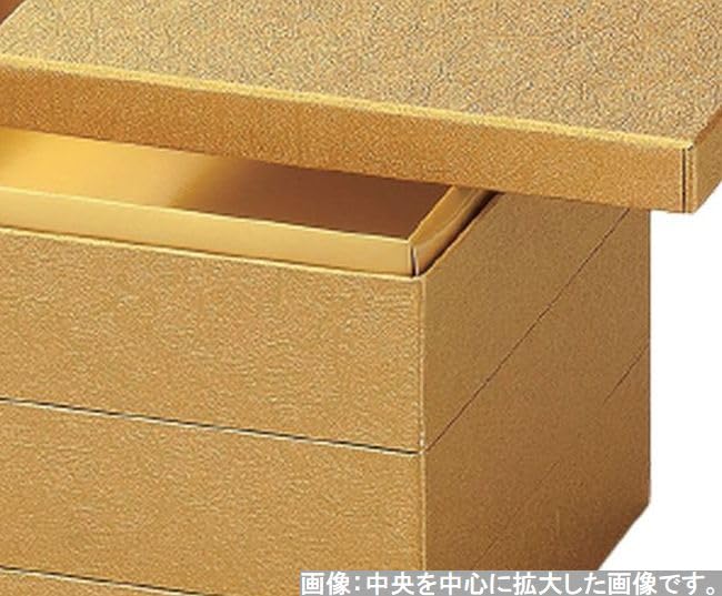 Recreational Bento Box Made in Japan 3 Tiers 7 Dimensions Japanese Paper Kinunryu x x J-kitchens (Bento Box) 22.0cm 22.0cm 17.6cm