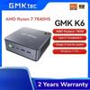 GMKtec K6 Mini PC AMD R7-7840HS 8C/16T 16GB DDR5 512GB PCIe 4.0 SSD Mini Computer Desktop Finestra 11 Pro WiFi 6E/BT5.2 Tipo-C