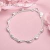 925 sterling silver 8-inch exquisite tassel round bracelet, fashionable women's wedding party jewelry accessories