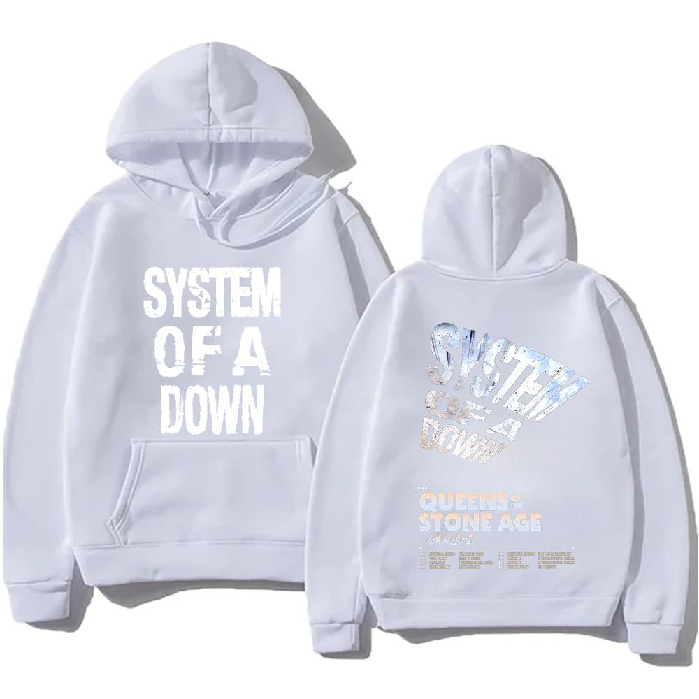 Rock Band System of A Down Hoodie System of A Down Tour 2026 Sweatshirt Alternative Metal Music Streetwear Unisex Gothic Top