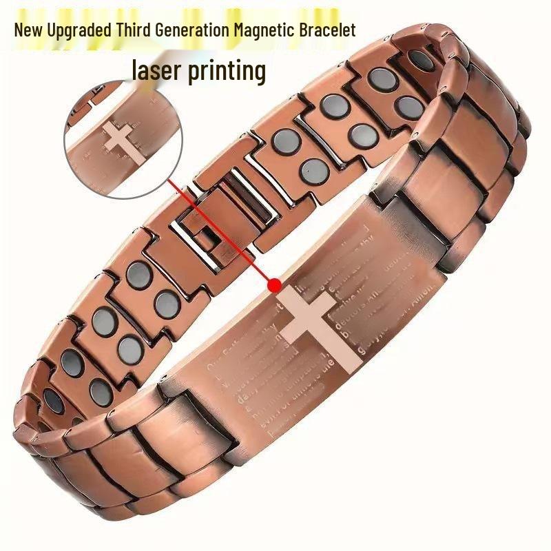Magnetic Copper Couple Bracelet - Detachable, Fashionable, High-End Jewelry