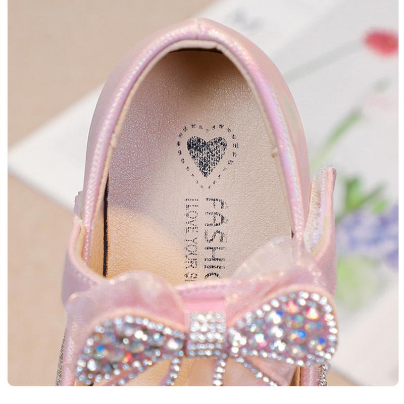 Spring and Autumn Fashion Star Rhinestone Bowknot Girls Beautiful Sandals