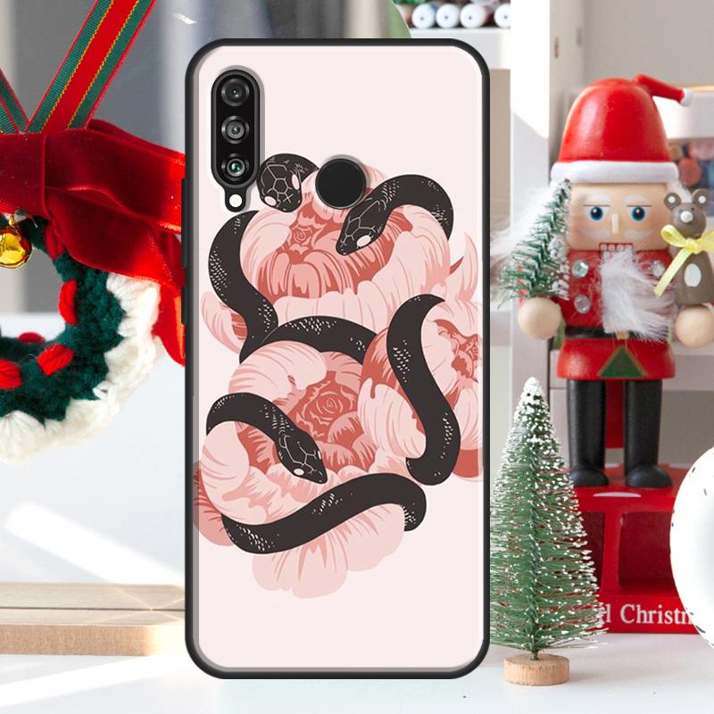 The Snake and Fern For Huawei Nova 12i 11i 8i 12s Y73 Y72 Y61 Y91 Y90 Y70 Y60 9 10 SE P60 Pro P30 P40 Lite Case