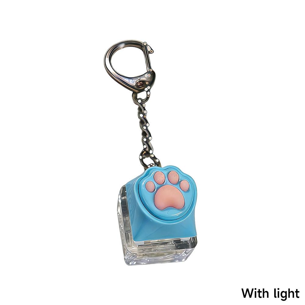 Cute Cat Claw Fingertip Decompression Pressure Toy Key Chain Key Ring Keycap Tester Back Bag Pendant Festival Gift For Couples