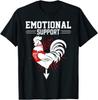 Emotional Support Funny Rooster Cock Joke Humour Rude Gift T Shirt