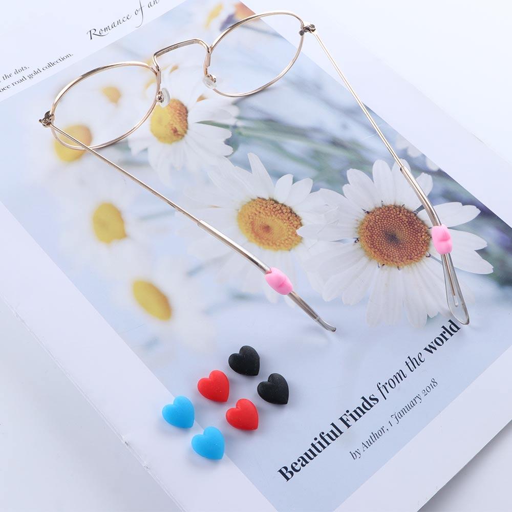 Holder Silicone Anti-Slip Heart Ear Grip Hooks Sports Temple Tips Glasses Straps Ear Hooks