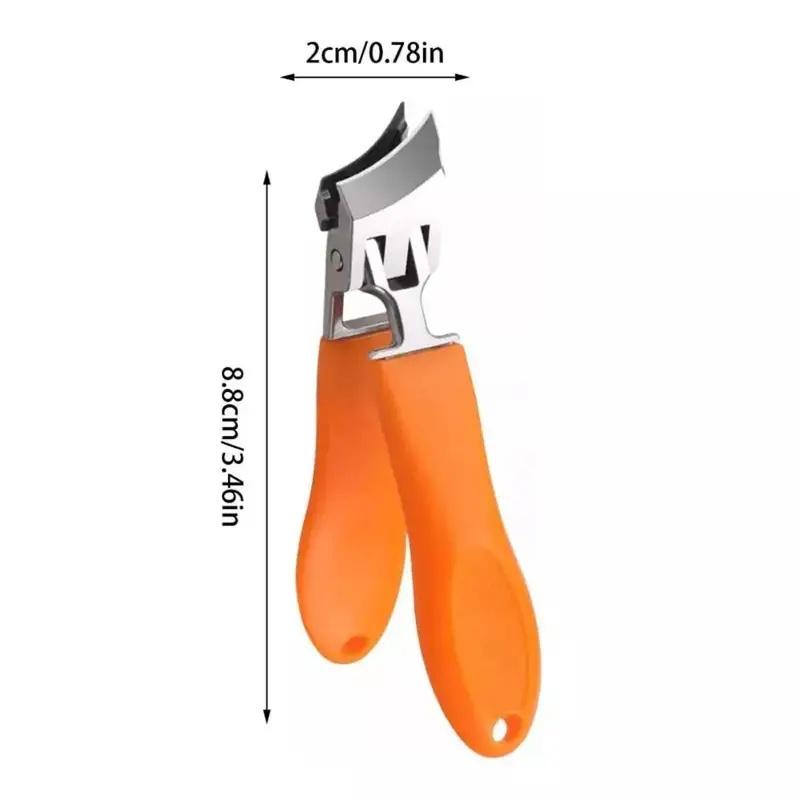 

BEPAN 1Pc Stainless Steel Nail Clipper Concave Blade Edge for Easy Trimming of Thick Nails-Splash Proof for Fingernail Care Pedicure