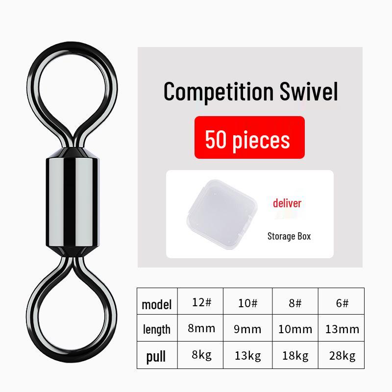 Соединитель-бусина с вертлюгом на 8 символов - Прочная рыболовная снасть и аксессуары для приманок