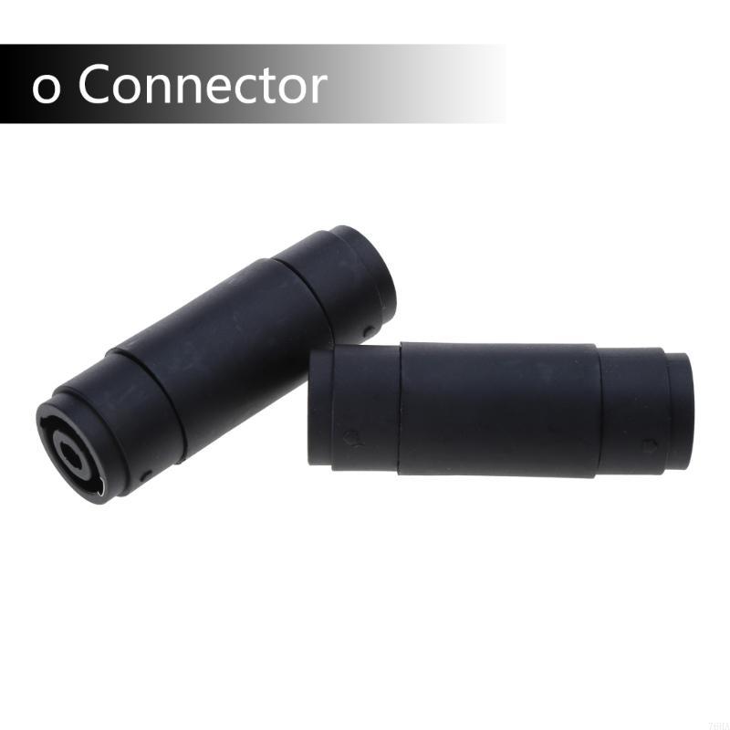 2 Pcs 4-Pin Pole Female To Female Speakon Coupler Adapter Audio Cable Connector