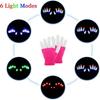 Light Up Gloves Led Gloves Rave Cool Toys Gifts For Kids Teens Boys Girls Christmas Stocking Stuffers Party Favors (ages 10-16, Pink)