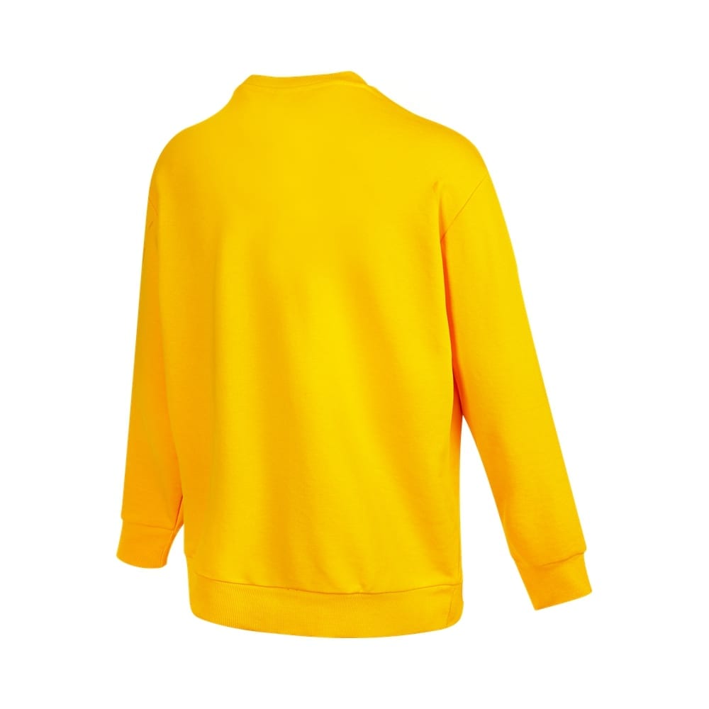 Adidas Neo Sweatshirts Men's Yellow Crew Neck Moderate Regular HG6594