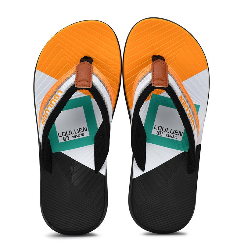2025 summer new style flip flops men's anti slip outdoor beach slippers men's EVA casual sandals men's outdoor wear