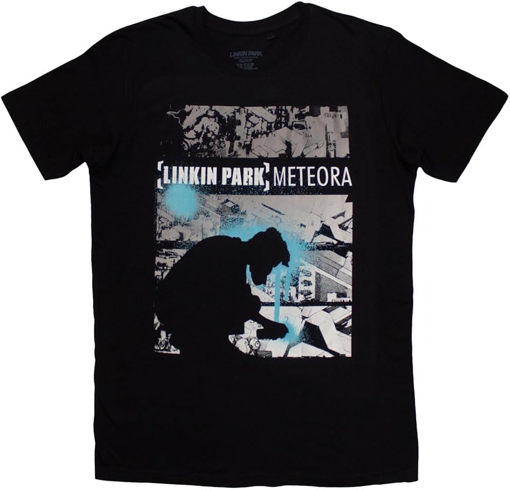 Rock Off officially licensed products Men s Linkin Park Meteora Drip Collage T-Shirt Black S разноцветный