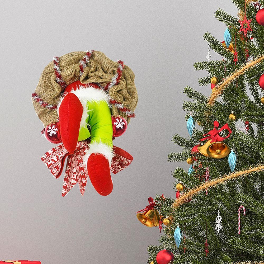 

Door Thief Exquisite Traditional Lovely Christmas Wreath Christmas Holiday Ornament Party Supplies