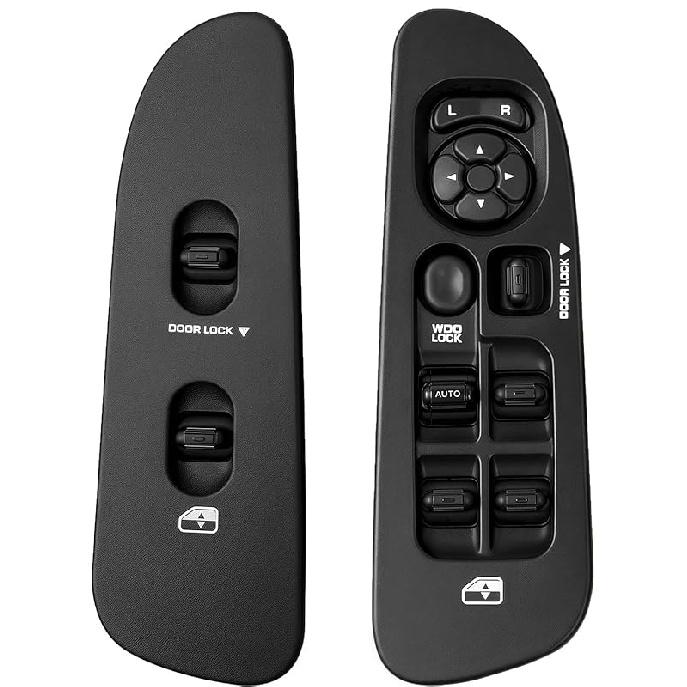 56049805AB Master Power Window Switch And Bezel(Driver & Passenger Side) Compatible With 2002-2009 Dodge Ram1500 2500 3500,2001-2004 Dodge