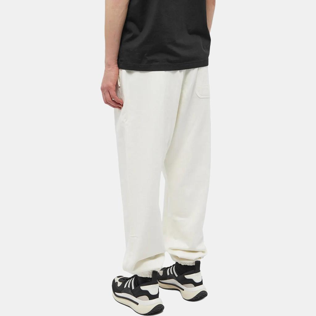 Y-3 Solid Color Drawstring Cuffed Casual Pants Men Bottoms White IL1785