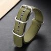Canvas Nylon Watchband Business Men Women 18/20/22mm Black Khaki Green Outdoor Sports Watch Strap Metal Buckle Watch Accessories